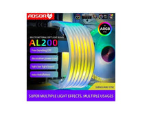 Load image into Gallery viewer, COOLMOON AOSOR AL200 Lamp Tape 5V ARGB Aura Sync Flexible Light Bar Widening Bendable Multifunctional DIY for 24P Motherboard Power
